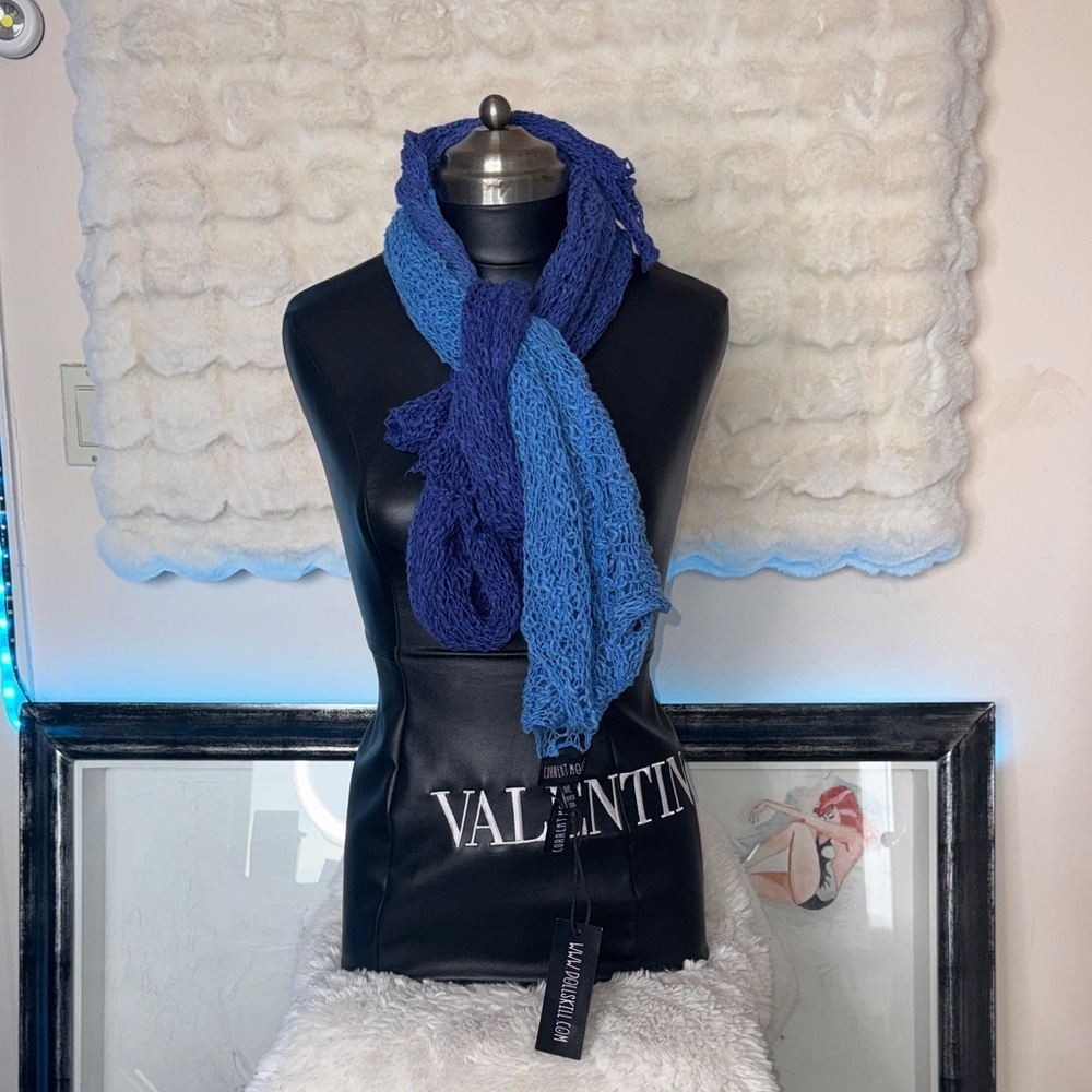 Doll skill current mood  Dual-Tone Blue Scarf / dress but best as a scarf